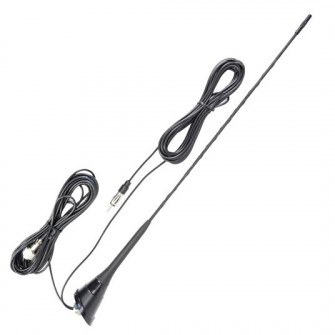 Antenna CB PNI Duplex 2000 CB/FM – Multibanda 26-28MHz E 87-108MHz, Cavi Da 5m, Fibra Di Vetro, Altezza 490mm, SWR Regolabile