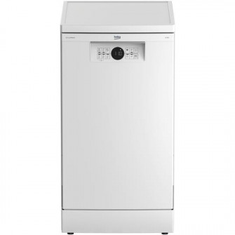 Masina de spalat vase Beko BDFS26020WQ 10 seturi, 6 programe, Motor ProSmart Inverter, AquaIntense®, Hygiene Intense, Fast+™, Program Mini 30 minute, Clasa E, 45 cm, Alb
