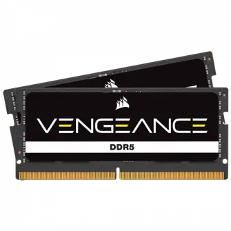 Memorie laptop Corsair VENGEANCE®, 64GB DDR5, 4800MHz CL40, optimizat Intel, Dual Channel Kit