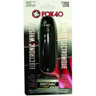 Fluier Fox 40 Electronic, negru