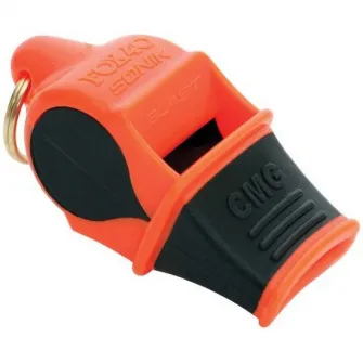 Fluier Fox 40 Sonik CMG cu snur, portocaliu/negru