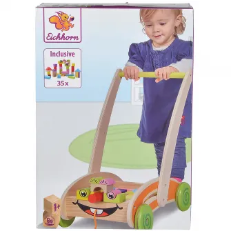 Jucarie de impins din lemn Eichhorn - Activity Walker