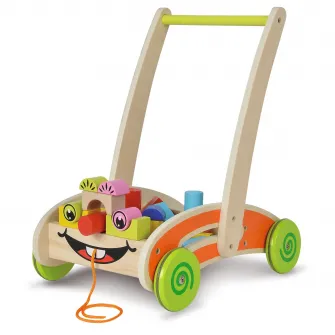 Jucarie de impins din lemn Eichhorn - Activity Walker