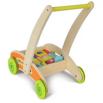 Jucarie de impins din lemn Eichhorn - Activity Walker