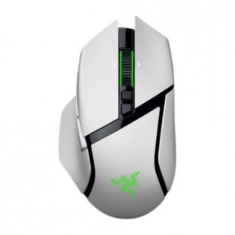 Mouse gaming wireless Razer Basilisk V3 Pro, 35K DPI, 11 butoane programabile, iluminare Razer Chroma RGB, senzor Focus Pro 35K Optical Sensor Gen-2, Alb