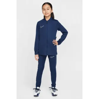 Nike, Trening cu tehnologie Dri Fit pentru fotbal, Alb, Albastru inchis, 122-128 CM