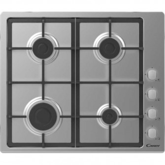 Plita incorporabila Candy CHG6LX, 4 Arzatoare, Gaz, Inox