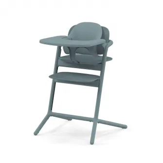Scaun de masa pentru bebelusi Cybex Lemo 3in1 set Stone Blue, albastru