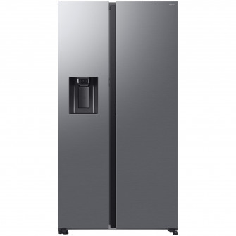 Side by side Samsung RS80F67KCTEO, 634 l, SmartThings AI Energy, Full No Frost, Twin & Metal Cooling, Dozator de apa/gheata, Compresor Digital Inverter, Clasa C, H 178.4 cm, Inox