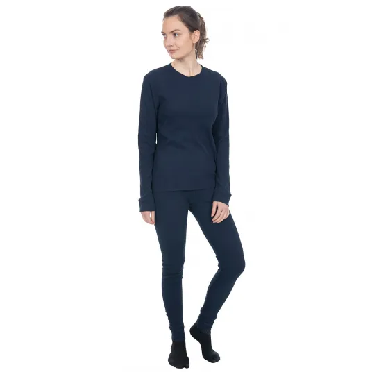 Trespass, Set de haine unisex din material termic, pentru drumetii Mystery - 2 piese, Albastru marin, XS