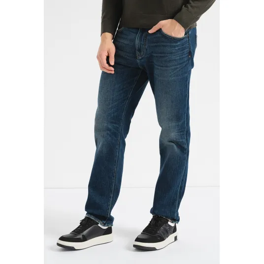 ARMANI EXCHANGE, Blugi uni, Albastru inchis, 32
