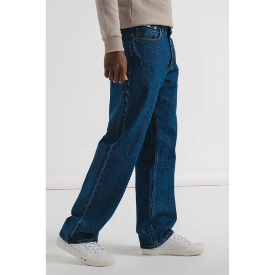 CALVIN KLEIN JEANS, Blugi cu croiala dreapta, Albastru melange, W30-L32