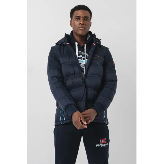 Geographical Norway, Geaca cu finisaj rezistent la apa Daneti, Bleumarin, 2XL