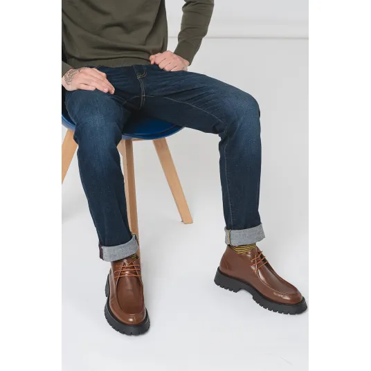 Scotch & Soda, Blugi drepti cu talie medie, Bleumarin, W32-L32