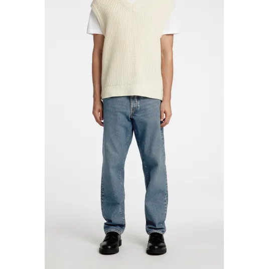 Selected Homme, Blugi drepti cu 5 buzunare, Albastru prafuit, W29-L32