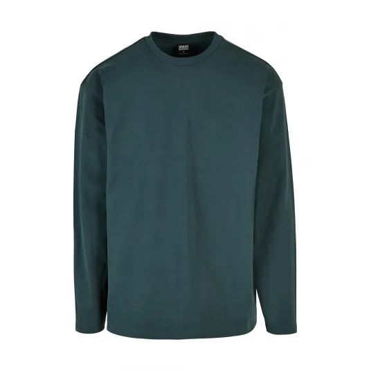 Urban Classics, Bluza cu decolteu la baza gatului si maneci cazute, Verde inchis, S