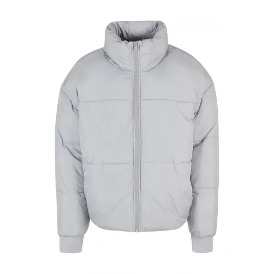 Urban Classics, Geaca cu guler inalt, Gri deschis, XL