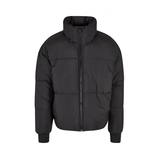 Urban Classics, Geaca cu guler inalt, Negru, S