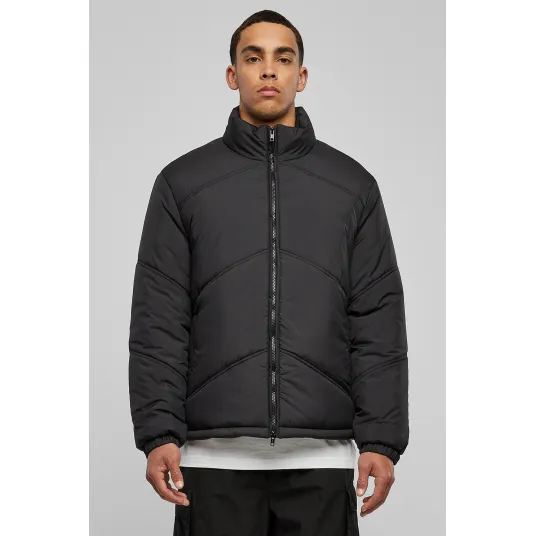 Urban Classics, Geaca cu guler mediu, Negru, M