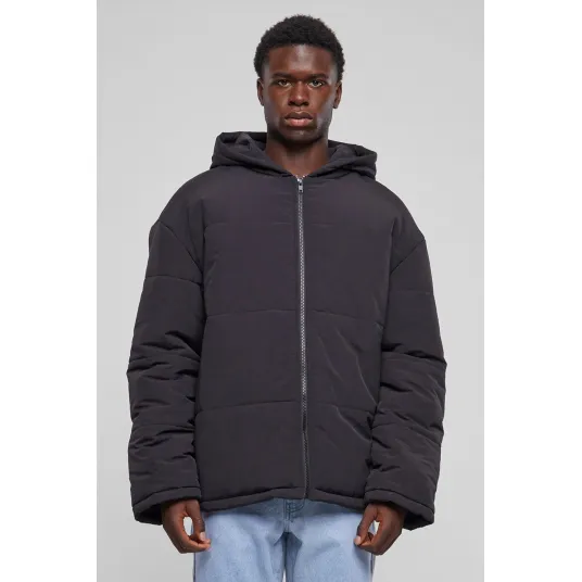 Urban Classics, Geaca lejera cu gluga, Negru stins, M
