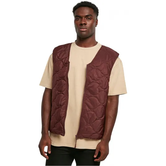Urban Classics, Vesta cu aspect matlasat, Maro cognac, S