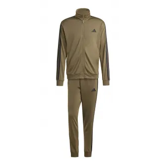adidas Sportswear, Trening cu logo, Negru, Kaki, L