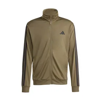 adidas Sportswear, Trening cu logo, Negru, Kaki, L