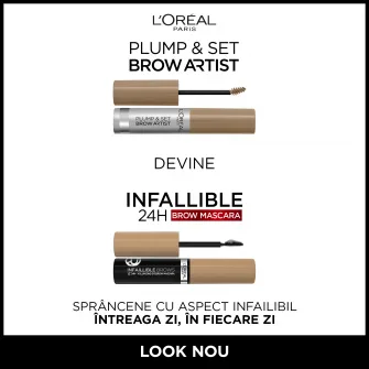 Mascara pentru sprancene cu efect de volum Infaillible 24H, Blonde, 4.9 ml