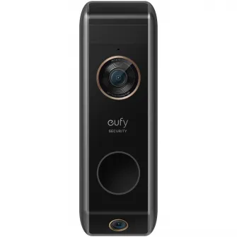 Sonerie video suplimentara eufy S330 Add-On, 2K HD, autonomie 6 luni, Wireless, Dual Camera, necesita HomeBase, Negru