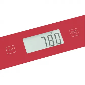 Cantar de bucatarie, Sencor, Ecran LCD, Pornit/Oprit automat, Rosu