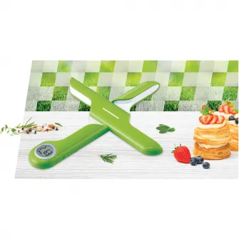 Cantar de bucatarie pliabil Heinner HKS-FD5GR, 5kg, display lcd, gradare: 1g, baterii: 1 x cr2032 (inclusa), verde