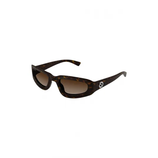 Gucci, Ochelari de soare dreptunghiulari cu lentile degrade, Maro, 53-22-135