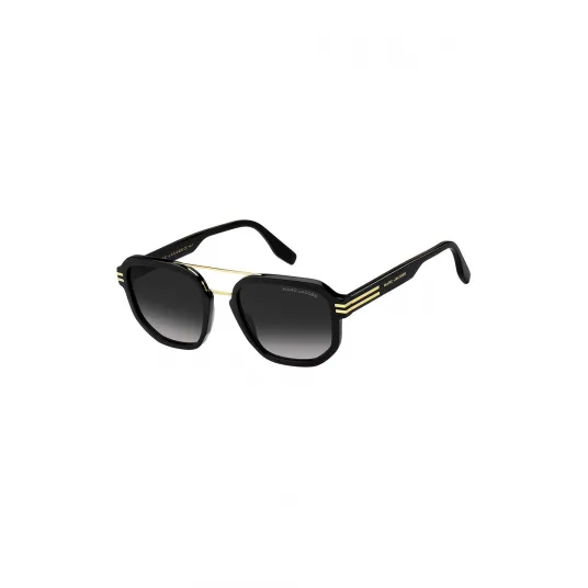 Marc Jacobs, Ochelari de soare cu lentile in degrade, Auriu, Negru, 53-21-145