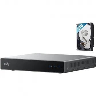 Recorder video retea Eufy S4, 8 canale, 2 TB HDD, AI, compatibilitate PoE