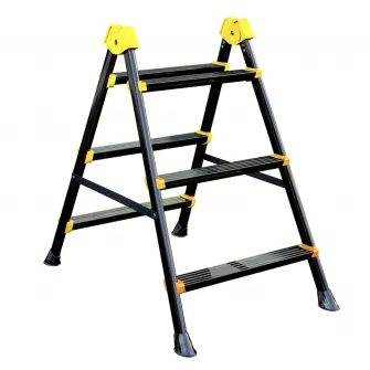 Scara otel pliabila dubla 2x3 trepte SmartStorage 1702, 125kg greutate maxima admisa, 78.5cm inaltime la ultima treapta