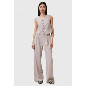 AllSaints, Vesta cu decolteu in V Aleida, Grej, 6