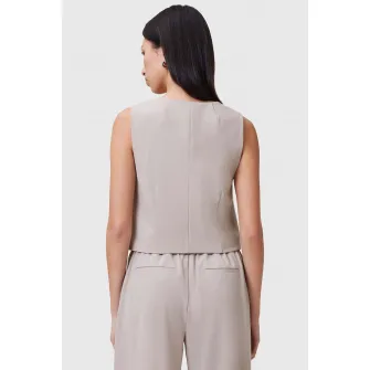 AllSaints, Vesta cu decolteu in V Aleida, Grej, 6