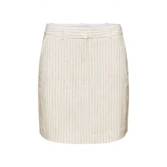 Esprit, Fusta mini in dungi, Alb fildes, 34