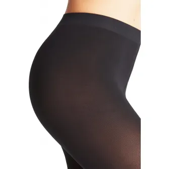 Falke, Dres cu aspect opac Warm Deluxe - 80 DEN, Negru, XL