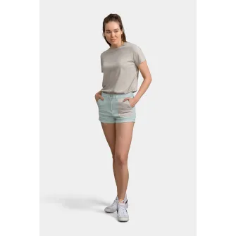 KAFT, Pantaloni scurti de denim cu buzunar constrastant, Gri deschis, Albastru glaciar, M