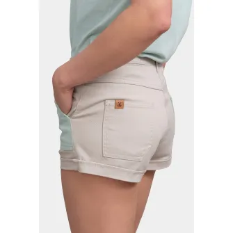 KAFT, Pantaloni scurti de denim cu buzunar constrastant, Maro taupe deschis, Albastru glaciar, M