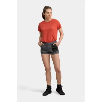 KAFT, Pantaloni scurti de denim cu buzunar constrastant, Negru, Gri inchis, XL
