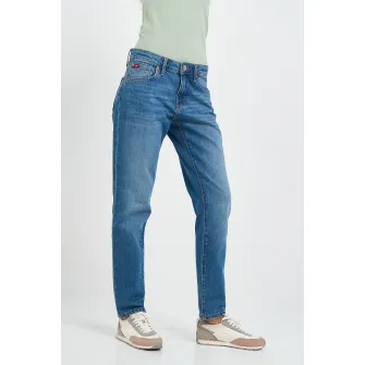 Lee Cooper, Blugi regular fit cu aspect decolorat, Albastru, W27-L32