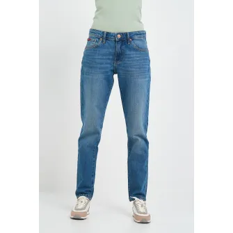 Lee Cooper, Blugi regular fit cu aspect decolorat, Albastru, W27-L32