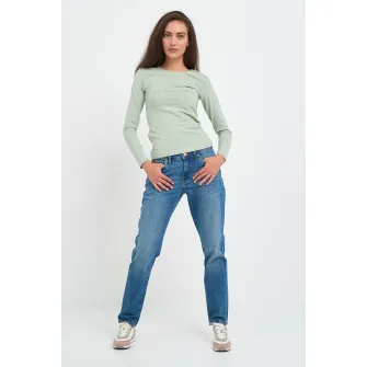 Lee Cooper, Blugi regular fit cu aspect decolorat, Albastru, W27-L32
