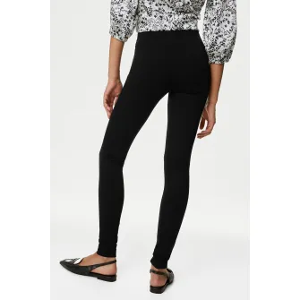 Marks & Spencer, Colanti cu talie inalta, Negru, 16-Long