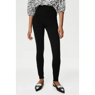 Marks & Spencer, Colanti cu talie inalta, Negru, 16