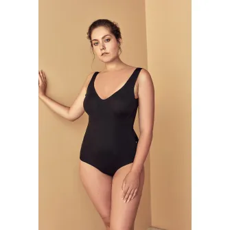 Penti, Body cu decolteu adanc, Negru, L