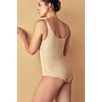 Penti, Body modelator cu decolteu in V, Bej, M