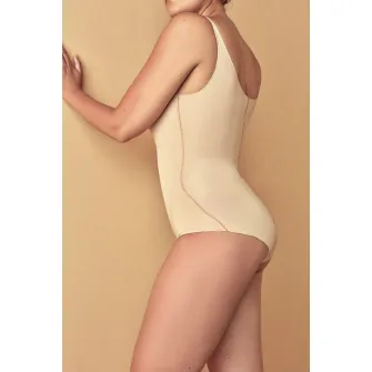 Penti, Body modelator cu decolteu in V, Bej, S